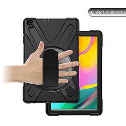 Acheter Coque en TPU + Silicone combo en forme de X noir pour votre Samsung Galaxy Tab A 10.1 (2019) SM-T515