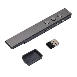 Avis Wewoo Télécommande rouge et noir 2.4GHz Sans Fil Laser Présentateur PowerPoint Clicker Représentation Pointeur sans Câble de Recharge USB, Distance de Contrôle: 10m