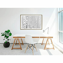 Paris Prix Affiche Murale Encadrée Birch Wood 90 x 60 cm Or