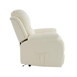 Bestmobilier Armand - fauteuil relax en cuir vegan