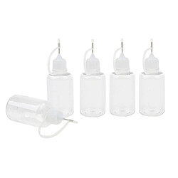 5x Flacon Compte-Gouttes Liquide Distributeur Bouteille Aiguille Pointe