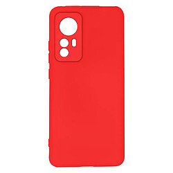 Avizar Coque Xiaomi 12 et 12X Semi-rigide Soft-touch Fine rouge