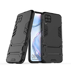 Wewoo Coque Pour Huawei Nova 6 SE Antichoc PC + TPU Housse de protection avec support invisible Noir