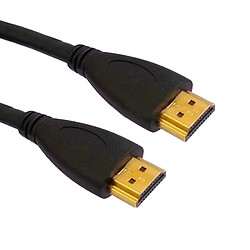 Wewoo Câble or Version 1.4, HDMI vers HDMI 19Pin, Support 3D, Ethernet, TV HD / Xbox 360 / PS3 Playstation 3 etc., Longueur: 1.8m Plaqué