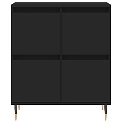 Acheter vidaXL Buffet Noir 60x35x70 cm Bois d'ingénierie