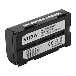 vhbw Batterie pour Hitachi VM-H675LA Batterie 2000mAh 7.4V Li-Ion - Compatible Hitachi VM-H675LA