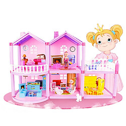 Wewoo Bricolage Assemblé Miniature Princesse Maison De Poupée Petite Villa Simulation Dream House Fille Jouet