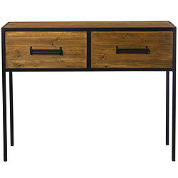 Console Alexandra House Living Marron Bois 100 x 80 x 30 cm