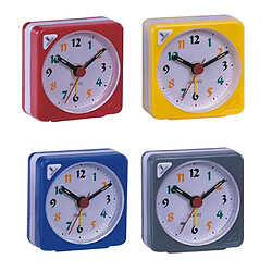 mini voyage horloge dégradé son bureau réveil snooze veilleuse jaune