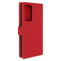 Avizar Housse Xiaomi 12 Pro Clapet Portefeuille Support Vidéo Rouge