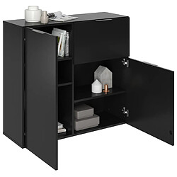 Acheter FMD Commode avec tiroir et portes 89,1x31,7x81,3 cm noir