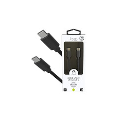 Jaym Câble USB-C vers Type-C 3A - 1,5 mètres - Collection POP - Noir