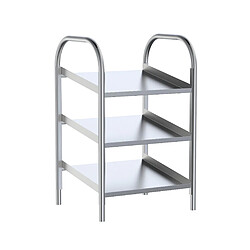 Distributeur d'assiettes de Table en Inox - 3 Étagères - Distform