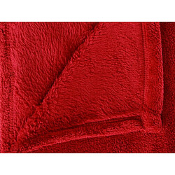 Atmosphera, Createur D'Interieur Plaid microfibre 125x150 cm - rouge - Atmosphera