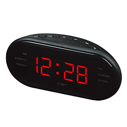 Universal AM/FM LED Horloge Radio avec Double Alarme Sommeil Loisirs Fonction Sortie Alimentation Grand Bureau Numérique Chambre Numérique Horloge Radio Cadeau |