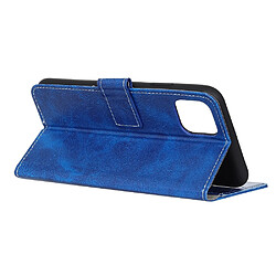 Acheter Wewoo Coque Housse en cuir à rabat pour iPhone 11 Pro avec support et fentes cartes cadre photo et porte-monnaie Bleu