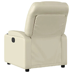 Acheter vidaXL Fauteuil de massage inclinable électrique crème similicuir