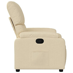 Acheter Maison Chic Fauteuil inclinable,Fauteuil luxe de relaxation Crème Tissu -MN14033