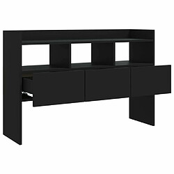 Maison Chic Commode Buffet - Meuble de rangement Noir 105x30x70 cm Aggloméré -GKD73833 pas cher