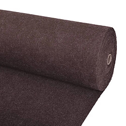 vidaXL Tapis strié pour exposition 1,2x15 m Marron