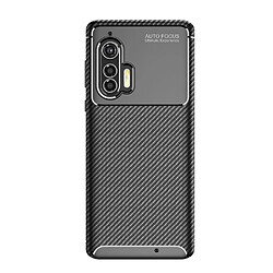 Coque en TPU fibre de carbone souple anti-chute noir pour votre Motorola Edge Plus