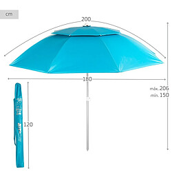 Avis Parasol Aktive Aluminium 200 x 206 x 200 cm