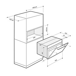 Avis Micro-ondes encastrable 40l 1650w - dke7335x - DE DIETRICH