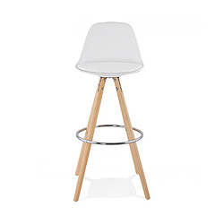 Kokoon Design Tabouret de bar design ANAU WHITE 42x43x95 cm