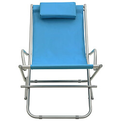 Avis Maison Chic Lot de 2 Chaises de salon pour relax | Chaises à bascule ,Fauteuil Acier Bleu -GKD75533