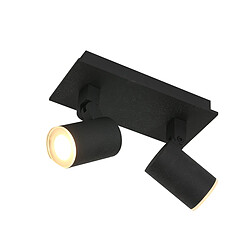 Lumiere Double Spot Noir - Mat IP44