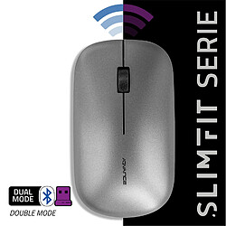 Advance Souris Ordinateur sans fil Ambidextre Droitier Gaucher SlimFit 1600 DPI Bluetooth et Wifi 2,4 Ghz