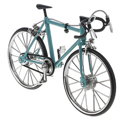 Échelle 1:10 Alliage Diecast Racing Vélo Modèle Réplique Vélo Jouet Paon Bleu