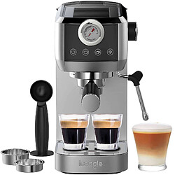 iceagle Machine à Expresso avec Buse à Mousse de lait CM1665B 1350W, 20 Bar Pression de l'espresso