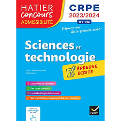 Sciences et technologie : épreuve écrite d'admissibilité : CRPE 2023-2024, M1-M2 - Occasion