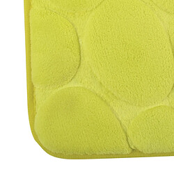 MSV Tapis de bain Microfibre Galet Mousse 40x60cm Vert