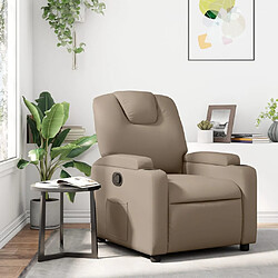 vidaXL Fauteuil inclinable Cappuccino Similicuir