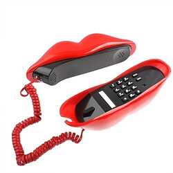 Avis Wewoo Sexy Lèvres rouges chaudes en rouge forme de fil de téléphone à