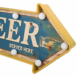 Avis Plaque Murale Alexandra House Living Beer Bleu Fer 27 x 5 x 65 cm Illumination