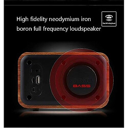 Universal Subwoofer Bluetooth en bois sans fil Portable avec élogie radio FM Caixa de Som Télécommande Altavoces haut-parleur