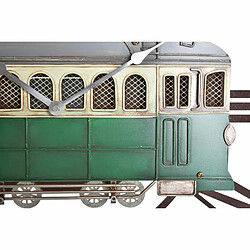 Avis Horloge Murale DKD Home Decor 49,5 x 3,5 x 48 cm Métal Vert Jaune Vintage Train (2 Unités)