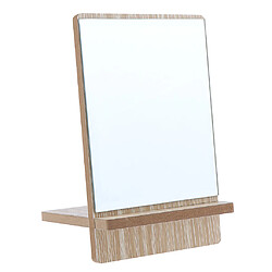 Acheter rasage de salle de bains miroir de courtoisie debout en bois pliant maquillage miroir moyen