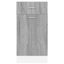 Acheter vidaXL Armoire de plancher à tiroir Sonoma gris 40x46x81,5 cm