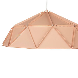 Acheter Beliani Lampe suspension SENIA Métal Rose pêche