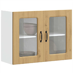 vidaXL Armoire murale de cuisine avec porte en verre Kalmar