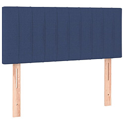 Acheter Maison Chic Tête de lit scandinave à LED,meuble de chambre Bleu 100x5x78/88 cm Tissu -MN62831