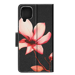 Avizar Étui Samsung A12 Clapet Multicompartiments Support Vidéo Fleurs de Prunier