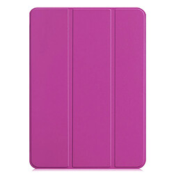 Etui en PU triple violet pour votre Apple iPad Pro 11-inch (2018)