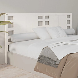 Acheter vidaXL Tête de lit Blanc 141x4x100 cm Bois massif de pin