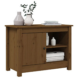 Acheter Maison Chic Meuble TV scandinave - Banc TV pour salon Marron miel 70x36,5x52 cm Bois de pin massif -MN29302