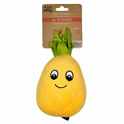 Paris Prix Peluche pour Chien Ananas 20cm Jaune